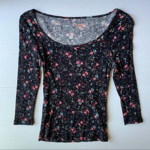 Floral long sleeve top